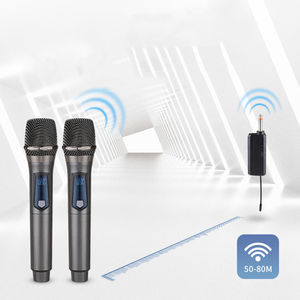 Micrófonos dinámicos <span class=keywords><strong>de</strong></span> voz <span class=keywords><strong>de</strong></span> mano para cantar Micrófono <span class=keywords><strong>De</strong></span> estudio Micrófono inalámbrico Karaoke UHF Grabación MIC <span class=keywords><strong>de</strong></span> larga distancia - Product Image 4