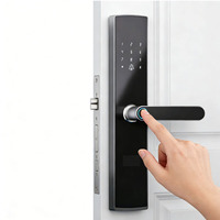 Bluelock Fabrieks Prijs Handgreep Slot Universeel Aluminium Legering WiFi Vingerafdruk Wachtwoord Slimme Deurslot