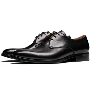 Chaussures Biyate Nouvelle arrivée Chaussures Derby mode haut de gamme imprimées à la main Chaussures habillées en cuir véritable pour hommes - Product Image 6