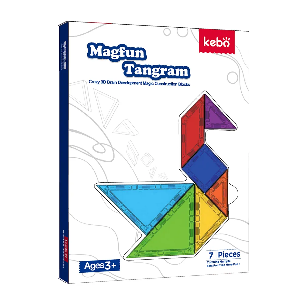 Hot Selling Ideen MABS Puzzle Magnet Reisen Pädagogische Kinder Spielzeug Herausforderung IQ Magnetic Tangram Puzzle