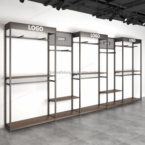 Porte-vêtements et supports en fer <span class=keywords><strong>à</strong></span> <span class=keywords><strong>repasser</strong></span> industriel, étagère <span class=keywords><strong>à</strong></span> vêtements réglable, vente au détail, personnalisé - Product Image 5