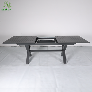 <span class=keywords><strong>Tavolo</strong></span> da Pranzo <span class=keywords><strong>Grande</strong></span> Estensibile in Alluminio per Esterni, Impermeabile, per Giardino, Ristorante, Villa di Lusso, 12 Posti, per Patio - Product Image 4