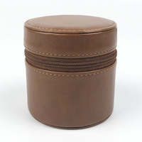 Boîte-cadeau de montre portable de luxe de voyage en cuir artificiel avec logo personnalisé boîte de voyage pour montre boîte de rangement pour montre