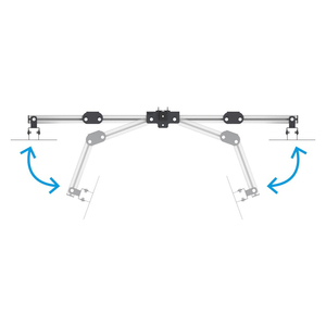 Fami Ergo Work bras double moniteur avec fixation par pince - Product Image 2