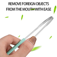 Raspador de lengua en forma de U al por mayor, raspador de lengua de acero inoxidable respetuoso con el medio ambiente para prevenir el mal aliento