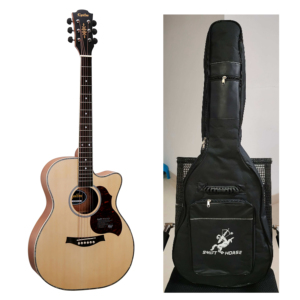 Meilleur <span class=keywords><strong>prix</strong></span>, <span class=keywords><strong>qualité</strong></span> supérieure, vente directe d'usine en Chine, <span class=keywords><strong>guitare</strong></span> <span class=keywords><strong>acoustique</strong></span> de 40 pouces avec housse, table en épicéa Engelmann, finition mate - Product Image 1