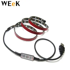 WL-USB3K-01 1 米 LED 灯带 3 键在线控制器 LED 灯带 5V 电视背光 1m RGB 5050 防水灯 USB LED 灯条