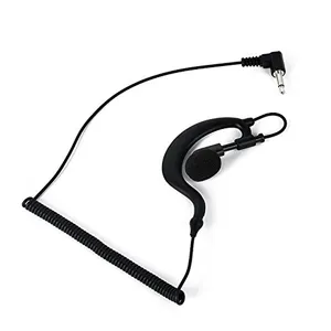 Headset de gancho para ouvido, fone de ouvido com gancho para ouvido macio de 35mm, plug de 3.5mm, peça única para walkie-talkie de 2 vias