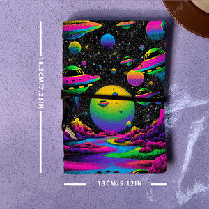 Carnet de bureau A6 fait à la main 80 feuilles remplaçables papier vintage épais parfait pour les <span class=keywords><strong>adultes</strong></span> de travail avec des feuilles de palmier dans divers - Product Image 4