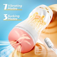 Masturbador Masculino de Bolsillo con 7 Vibraciones y Succión, Textura Realista en 3D, Ecológico, 100% Impermeable