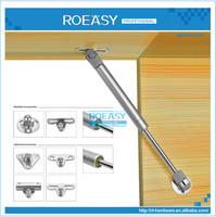 ROEASY Vérin à gaz hydraulique en fer à fermeture amortie, support de porte relevable 80-120N pour atelier et cuisine
