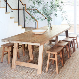 Table à manger en <span class=keywords><strong>bois</strong></span> <span class=keywords><strong>de</strong></span> noyer au Design ancien, meubles <span class=keywords><strong>de</strong></span> <span class=keywords><strong>salle</strong></span> à manger, 6/8/10 places - Product Image 1