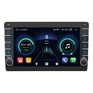 Universal Android 13 9 inch HD touch screen duplo din sistema de áudio do carro com carplay sem fio GPS Navegação