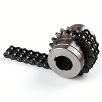 Vente en gros 45 #   Accouplement de chaîne à rouleaux SFS de marque KC, personnalisable OEM, structure universelle, traitement d'oxydation de l'acier, livraison rapide usine