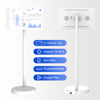 Monitor Portátil Inteligente de 22 Pulgadas con Pantalla Táctil FHD, Sistema Operativo Android, Personalizable, Póster Digital Interactivo, 6+128Gb, Uso en Interiores, Comercial