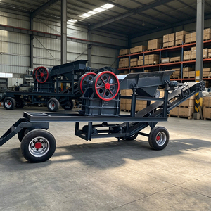 Concasseur à mâchoires mobile pour pneus, concasseur de pierres, vente chaude, concasseur à mâchoires mobile avec moteur diesel, machine de broyage de <span class=keywords><strong>sol</strong></span> - Product Image 5
