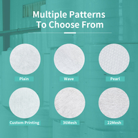 MOQ Rendah 30g/35g/40g 100% Katun Spunlace Kain Nonwoven Anti-alergi untuk Bahan Baku Lapisan Permukaan Pembalut Wanita