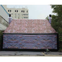 Modèle de cabane en rondins gonflable géant Meichen pour décoration d'événements et d'expositions, Fourniture directe d'usine de structures gonflables
