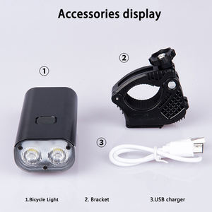 Lámpara de advertencia de seguridad <span class=keywords><strong>para</strong></span> bicicleta de montaña, <span class=keywords><strong>luz</strong></span> frontal Led de 800 lúmenes con recarga USB, el <span class=keywords><strong>mejor</strong></span> precio - Product Image 4