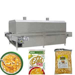 Nueva Línea de Producción de Cereales de Hojuelas de Maíz Bajos en Grasa, Extrusora de Hojuelas de Grano Integral, Equipo para Cereales de Desayuno con Motor - Product Image 5