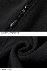 Autumn Blank Custom Logo Fleece <strong>Plain</strong> Oversized Sleeveless Warm Polyester Casual Black <strong>Vest</strong> for Men - Product Image 6