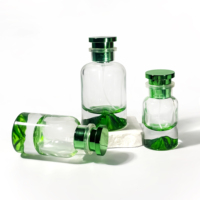 Flacons de parfum en verre vides de 50 ml, sur mesure, cylindriques, pour huiles essentielles, atomiseurs de parfum, boîtes cosmétiques