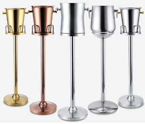 Modern Luxury Square Silver Tongs for Champagne <strong>Cooler</strong> Ice Bucket Wholesale Bar Party Accessories Metal Wine Cooling <strong>Tool</strong> - Product Image 5