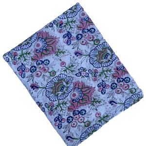 Tissu en voile de coton pur 100% tissé à la main en Inde, imprimé au bloc, magnifique motif Bagru, pour usage textile domestique - Product Image 1