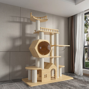 Árbol <span class=keywords><strong>para</strong></span> <span class=keywords><strong>Gatos</strong></span> XXL, Torres Modernas <span class=keywords><strong>para</strong></span> <span class=keywords><strong>Gatos</strong></span> con Madera Natural y Sisal <span class=keywords><strong>para</strong></span> <span class=keywords><strong>Gatos</strong></span> Adultos <span class=keywords><strong>Grandes</strong></span>, de Proveedor de Lujo - Product Image 4