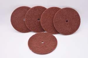 Hoge Kwaliteit 4Inch Rood Nylon Vloer Polijstpad Reinigingskussen Niet-Geweven Schuurschijf Voor Polijstmachine - Product Image 2