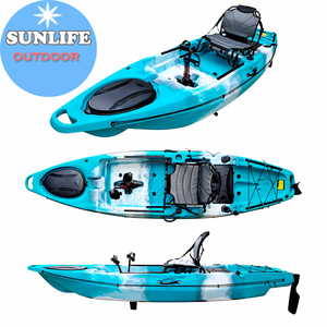 Kayak de pêche à pédale rapide 11ft 1 personne Kayak à pédale par pédale Fin Drive Leurre Pêche, Croisière à l'aviron, Kayak Pedal Drive - Product Image 5