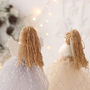 Décoration de Noël Ins Style mignon ange petite fille poupée ornement pour arbre de Noël Topper et décor à la maison de vacances - Product Image 4
