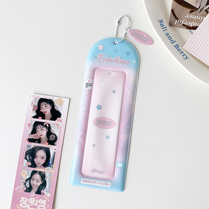 Porte-cartes photo rose en PVC à quatre compartiments avec pendentif étoile, album de cartes personnalisé, étui pour cartes à collectionner - Product Image 2