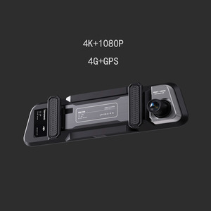 4G GPS 9.66 inch màu đen GPS Dashcam Xe DVR gương Dash Cam phía trước phía sau 4K 1080P Độ Phân giải 4K + 1080P HD 1080p Video màn hình cảm ứng - Product Image 3