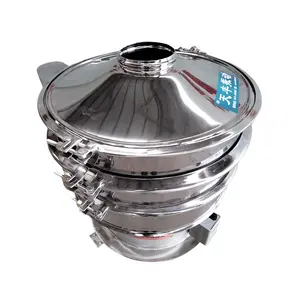 Juice Rotary Vibrating Sieve Sieving Separator Soybean Milk Vibration Filter Screen Machine