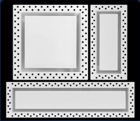 Profilé de grille en aluminium pour cloison sèche CVC, diffuseur d'air carré réglable, profilés d'extrusion en aluminium, usine