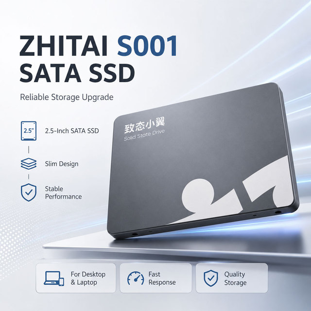 ZHITAI S001 2.5 Inch SATA SSD Solid State Drive for Desktop Laptop PC Storage Upgrade