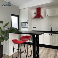 Légère de conception de luxe moderne préfabriqué cadre en acier petit bungalow maison