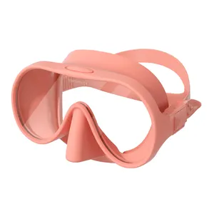 New Professional Frameless Single Lens Silicone Material Scuba Diving Snorkeling Scuba Snorkeling Diving Mask For Adult