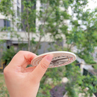 Sous-verre en papier personnalisé motif cerf de la forêt, absorbant, avec logo personnalisé pour hôtel