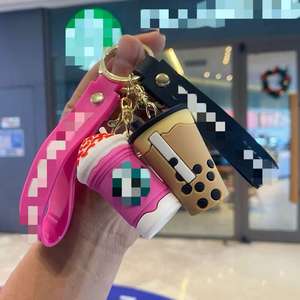 Novedad al por mayor: Llavero de plástico con colgante 3D de dibujos animados de <span class=keywords><strong>Boba</strong></span> Buck para mochila, pareja, llaves de coche, regalos colgantes - Product Image 3