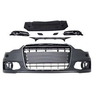 Kit <span class=keywords><strong>Carrozzeria</strong></span> Stile RS6 per Audi A6 S6 C7 Facelift 2011-2014, Paraurti Anteriore con Griglia in Plastica per Modelli 2011 2012 2013 2014 - Product Image 6