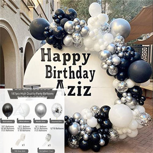 Verjaardagsparty ballonnen accessoires openingsboog feestdecoratie ballon multicolor kettingset rubberen openingsdecoratie - Product Image 2