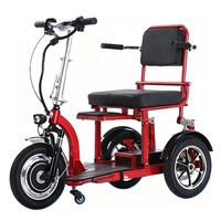 Scooter électrique pliable léger tout-terrain à 3 roues pour personnes âgées