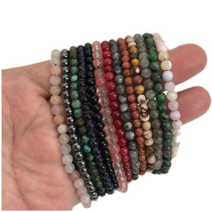 Réglable Mini Pierre Naturelle Agate Volcanique Perlé Bracelets & Bracelet pour Femmes Hommes Chakra Perles Tressé Bracelet Charme Bijoux - Product Image 2