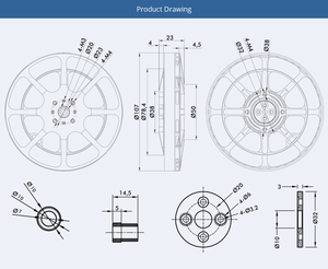 Moteur d'avion ultraléger T-MOTOR MN1005 V2.0 KV90, grande poussée, antigravité, moteur sans balais 1005 V2.0, hélicoptère haute vitesse, UAV - Product Image 6