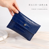 PUPPYSEW  18*13cm Tas Makeup Kulit PU Kantong Perhiasan Kulit PU Tas Travel Kulit Imitasi Kantong Kulit PU Dengan Logo Custom