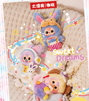 BabyThree-Sweet Dream 100% mignon lapin moelleux en peluche boîte aveugle série coucher jouet de poupée à collectionner