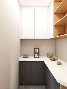 定制完整的PVC/漆柜套装现代小型乙烯基包装厨柜来自广东供应商 - Product Image 3