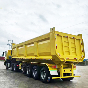 Remolque Volquete Hidráulico Trasero de 3 Ejes, 40 Metros Cúbicos, Remolque Volquete con Descarga Lateral - Product Image 2